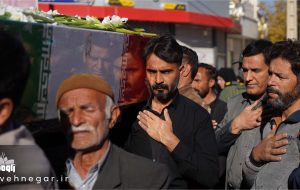 مراسم استقبال و تشییع شهید گمنام عملیات والفجر ۸ در زاوه برگزار شد
