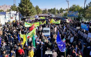 حضور پرشکوه مردم زاوه در راهپیمایی ۱۳ آبان