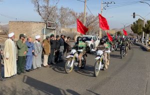 زاوه هم‌نفس انقلاب شد؛ از رژه موتوری تا نواخته‌شدن زنگ انقلاب